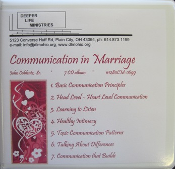 COMMUNICATION IN MARRIAGE John Coblentz